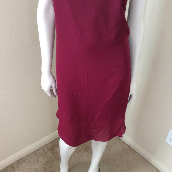 Haute Hippie Maroon Draped Back Dress - Picture 6 of 7